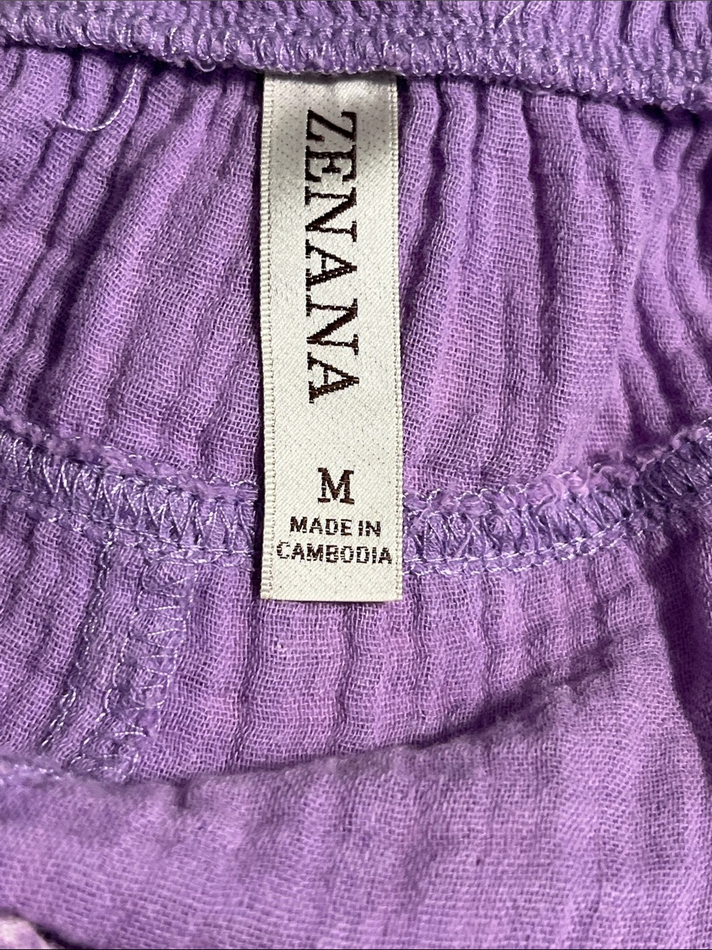 Zenana Outfitters Lilac Gauze Romper with Front Pockets - Picture 2 of 3